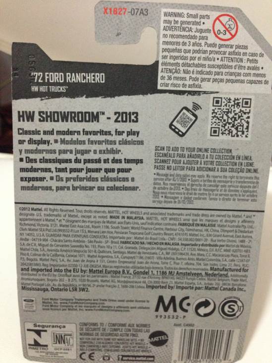 1972 Ford Ranchero - HW Showroom: HW Hot Trucks toy car collectible - Main Image 2