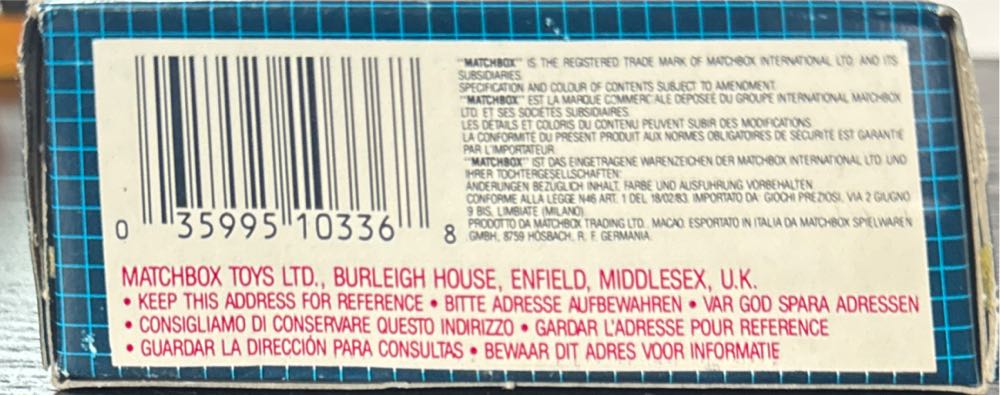 BMW 5 Series E34 - MBX Superfast toy car collectible - Main Image 4