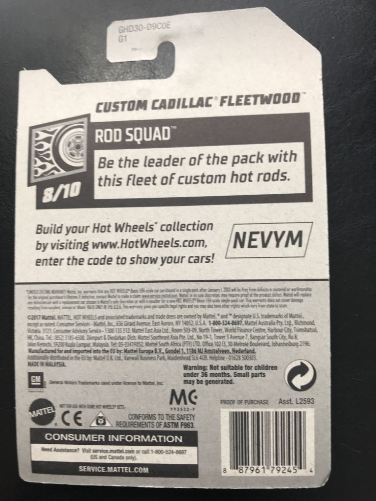 Custom Cadillac Fleetwood - Rod Squad toy car collectible - Main Image 2