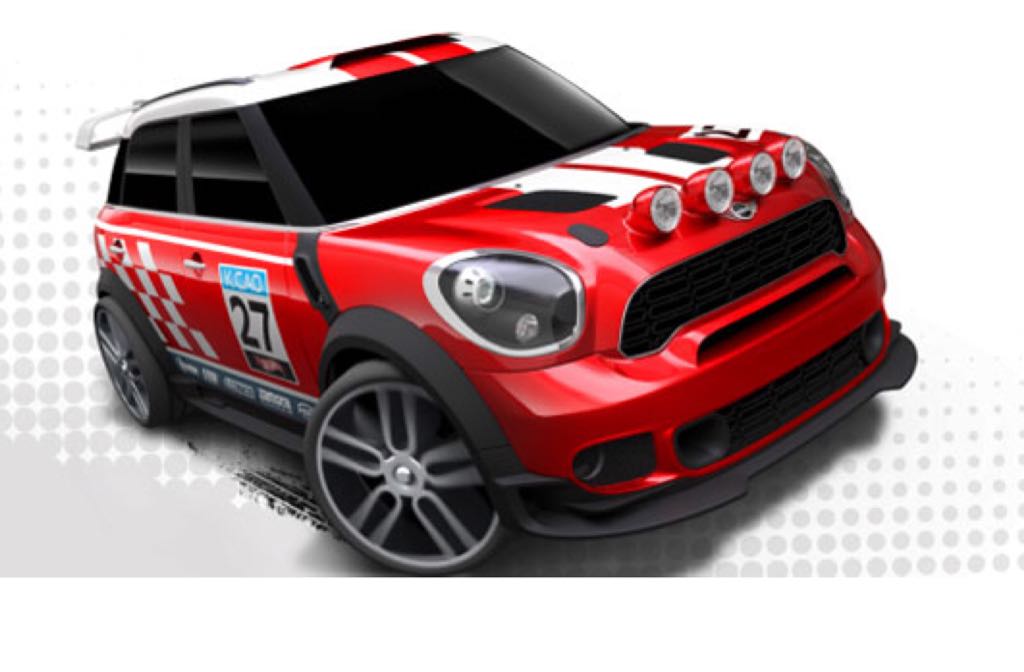 Mini Cooper Countryman Rally  toy car collectible - Main Image 2