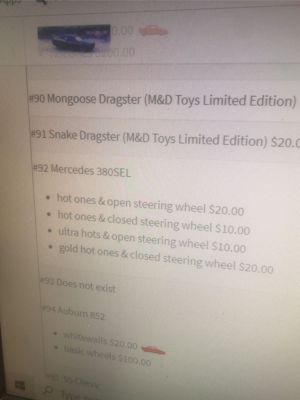 Mercedes 380 SEL - Blue Card toy car collectible - Main Image 2