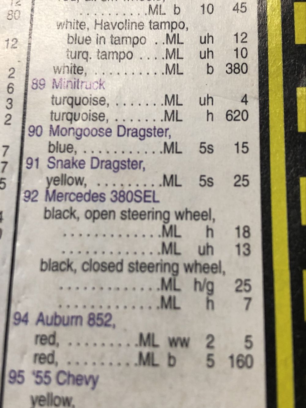 Mercedes 380 SEL - Blue Card toy car collectible - Main Image 3