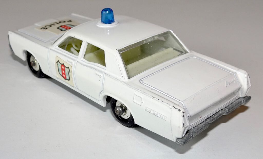 Mercury Police Car 55D-7 - 1-75 Matchbox toy car collectible - Main Image 2