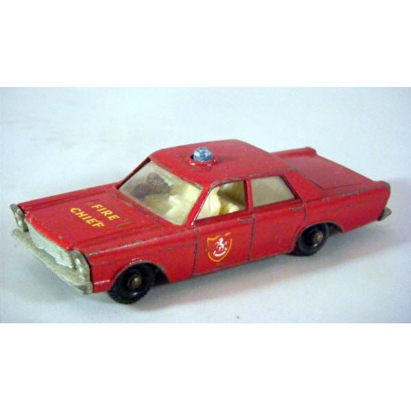 59C - Ford Galaxy Fire Chief’s Car - 1-75 Regular Wheels toy car collectible - Main Image 2