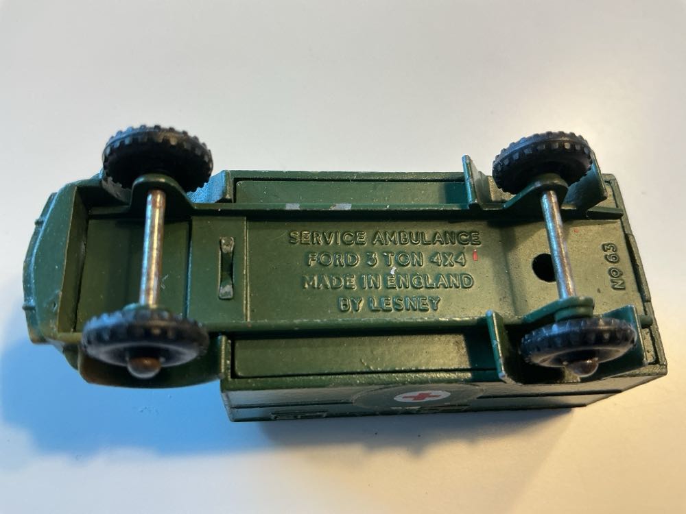 63A - Ford 3 Ton 4x4 Army Service Ambulance - 1-75 Regular Wheels toy car collectible - Main Image 4