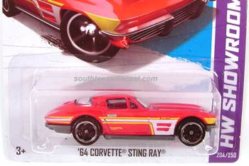 ’64 Corvette Sting Ray - HW Showroom/Corvette 60th Anniversary toy car collectible - Main Image 1