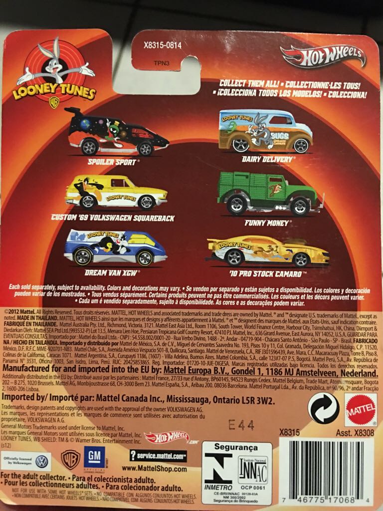 Looney Tunes Funny Money - 2013 Pop Culture - Looney Tunes toy car collectible - Main Image 2