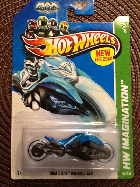 Max Steel Motorcycle - 2013 HW Imagination toy car collectible - Main Image 1