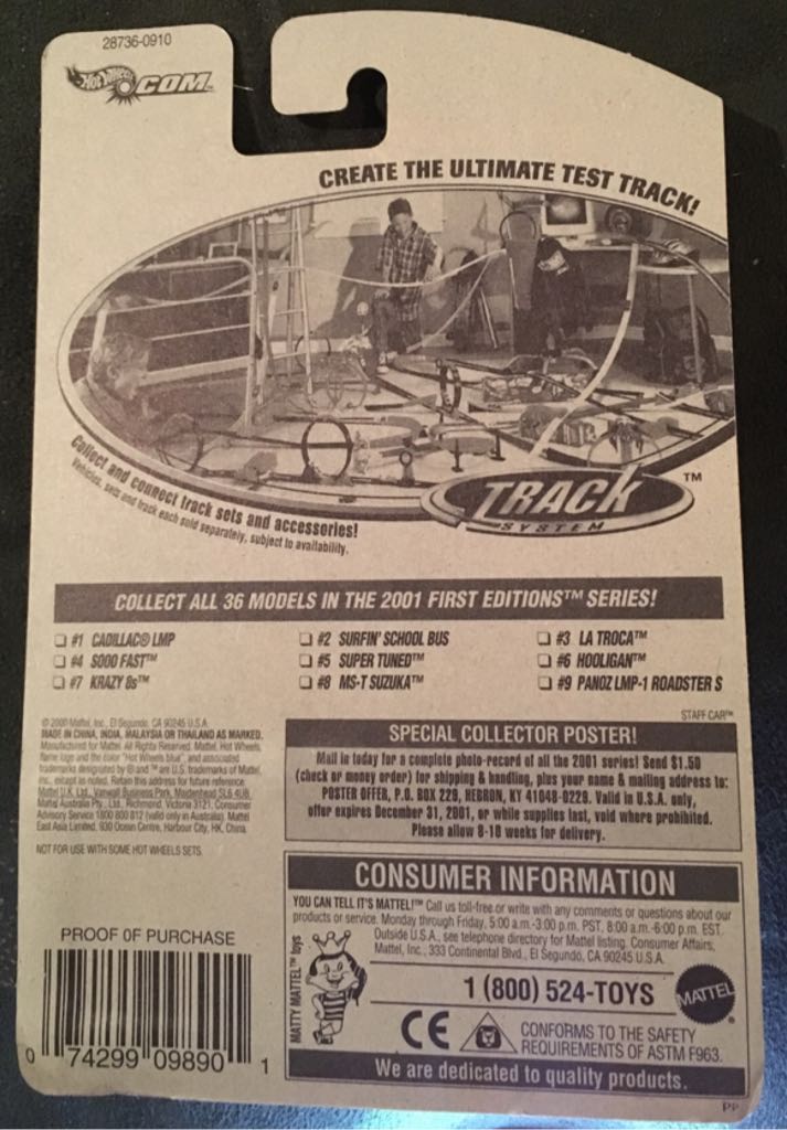 Surfin School Bus - 2001 First Editions toy car collectible - Main Image 2