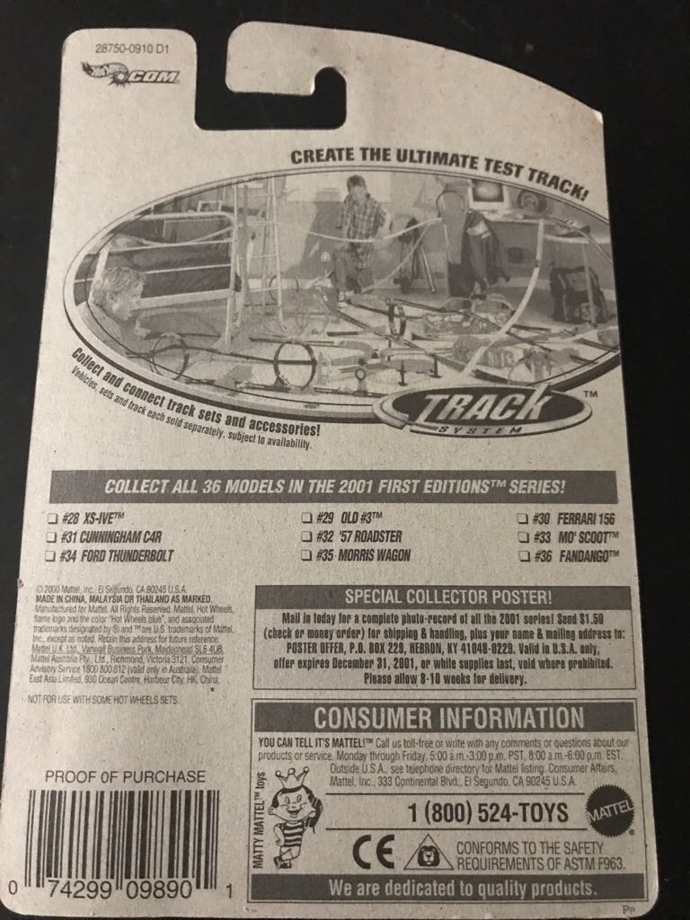 Old #3 - 2001 First Editions toy car collectible - Main Image 2