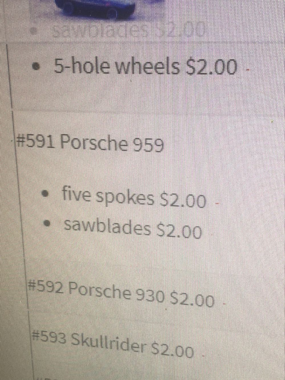 Porsche 959 - Mainline toy car collectible - Main Image 3