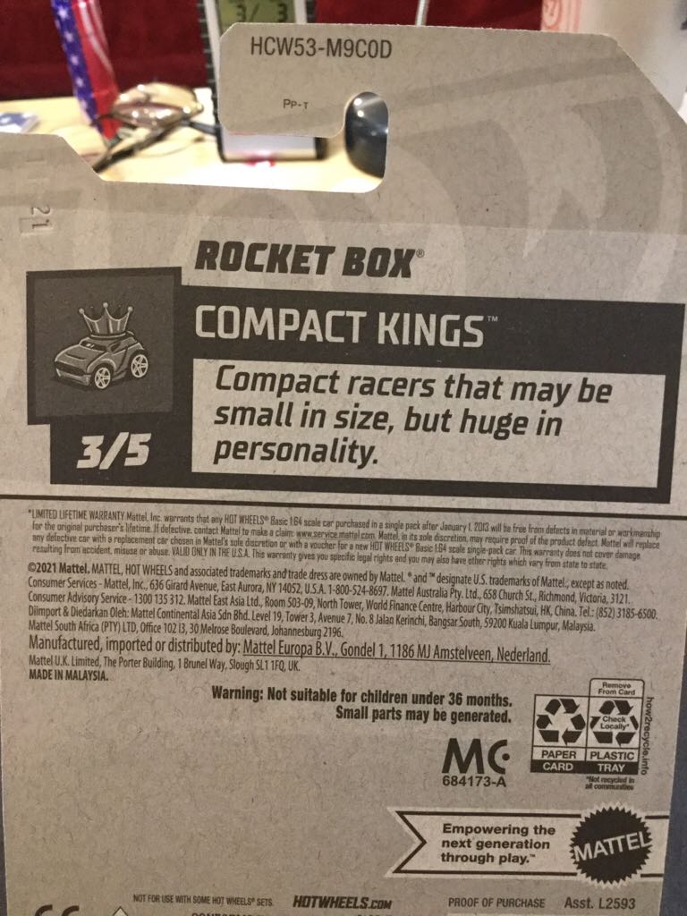 Rocket Box HW-ML22 - 2022 Compact Kings toy car collectible - Main Image 2