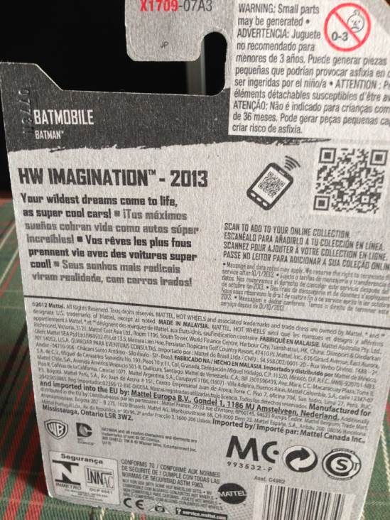 Batmobile - HW Imagination - Batman ’13 toy car collectible - Main Image 2