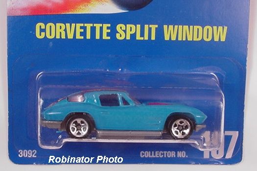Corvette Split Window - 1993 - Hot Wheels toy car collectible - Main Image 2