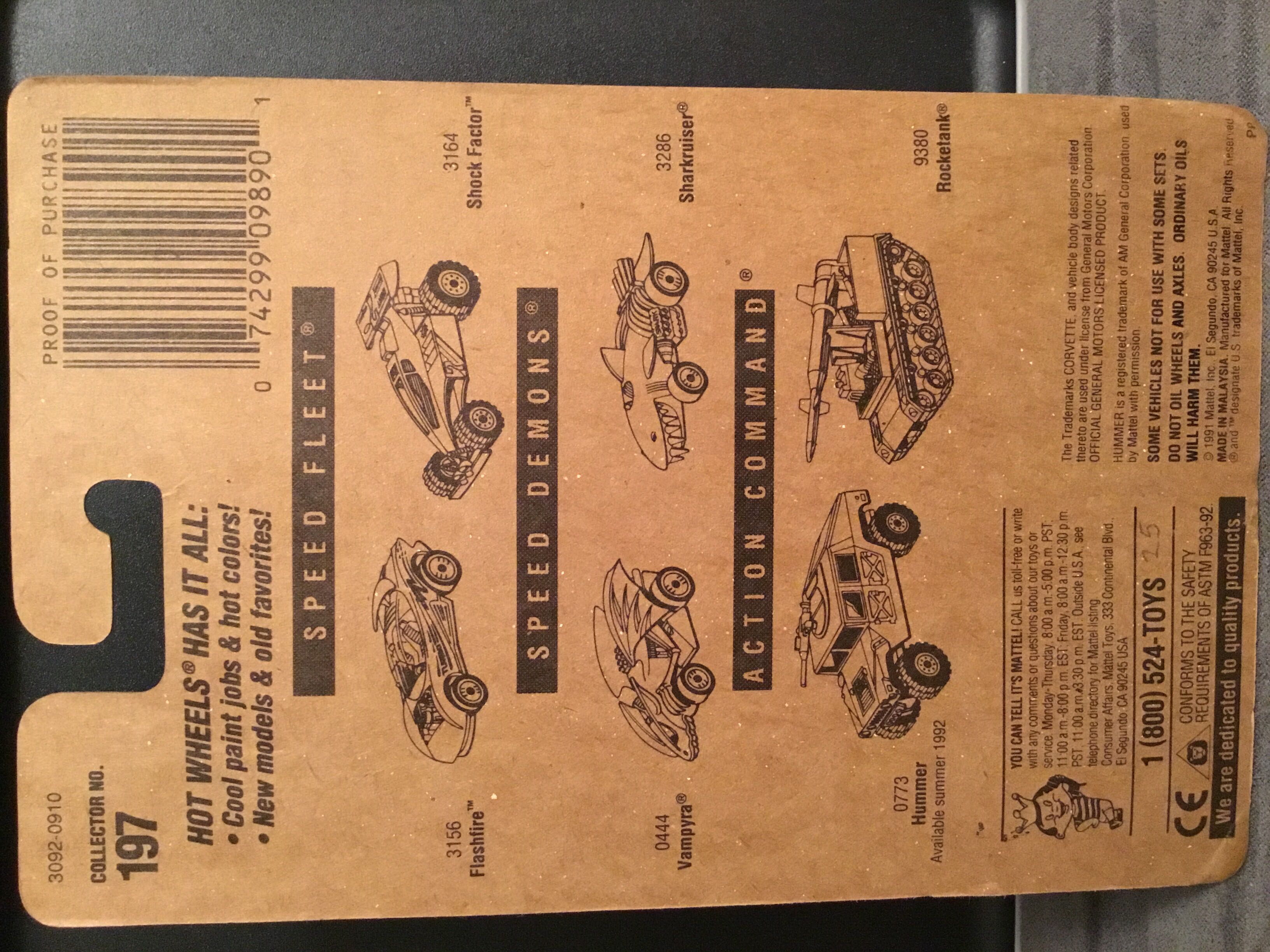 Corvette Split Window - 1993 - Hot Wheels toy car collectible - Main Image 3