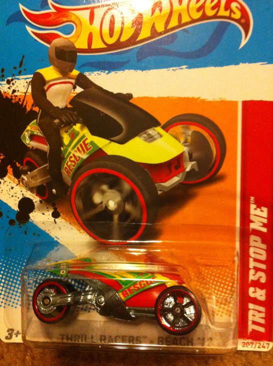 Tri & Stop Me - 2012 Thrill Racers - Beach toy car collectible - Main Image 1