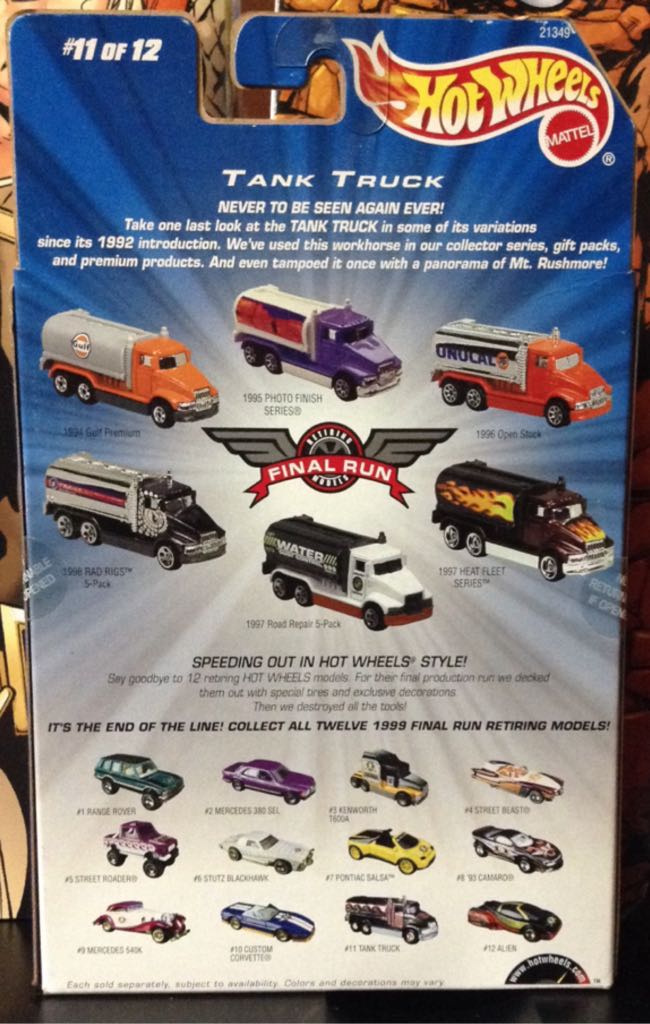 Tank Truck - 1999 Final Run toy car collectible - Main Image 2