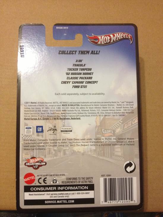 Tucker Torpedo - Hot Wheels Boulevard toy car collectible - Main Image 2