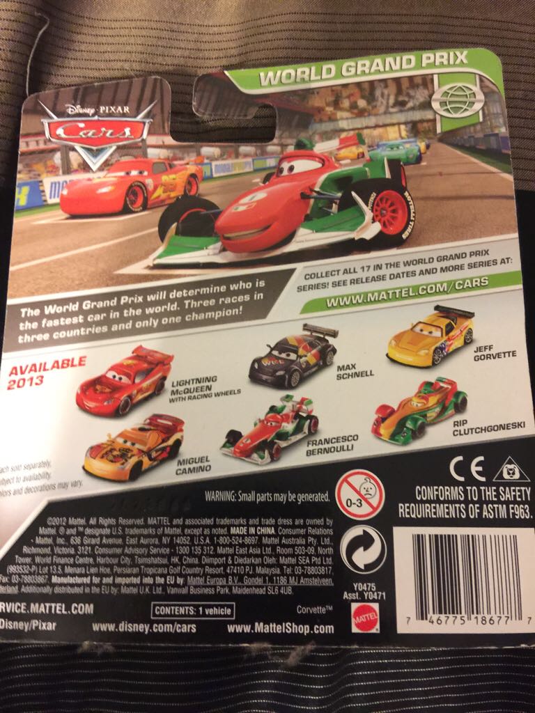 Francesco Bernoulli - (2011 - Cars 2) SINGLES (50) toy car collectible - Main Image 2