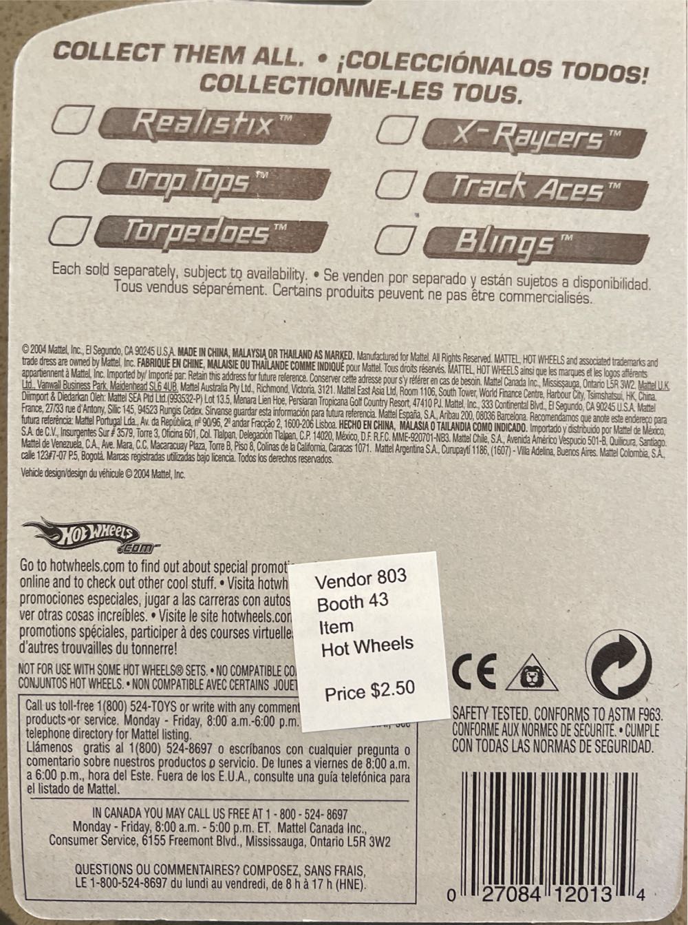 Slider - 2005 First Editions Torpedoes toy car collectible - Main Image 2