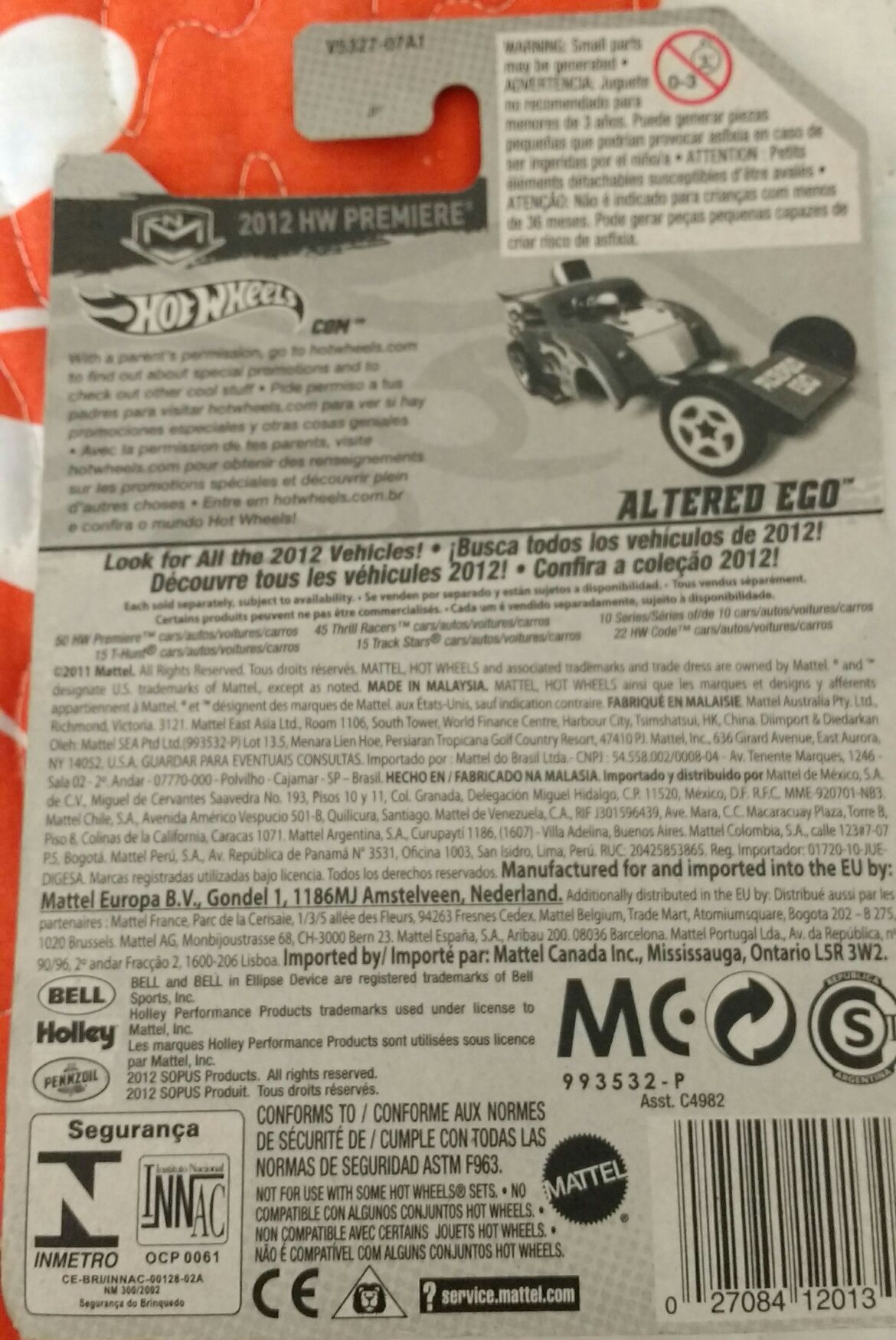 2012 Hw Premiere  toy car collectible - Main Image 2