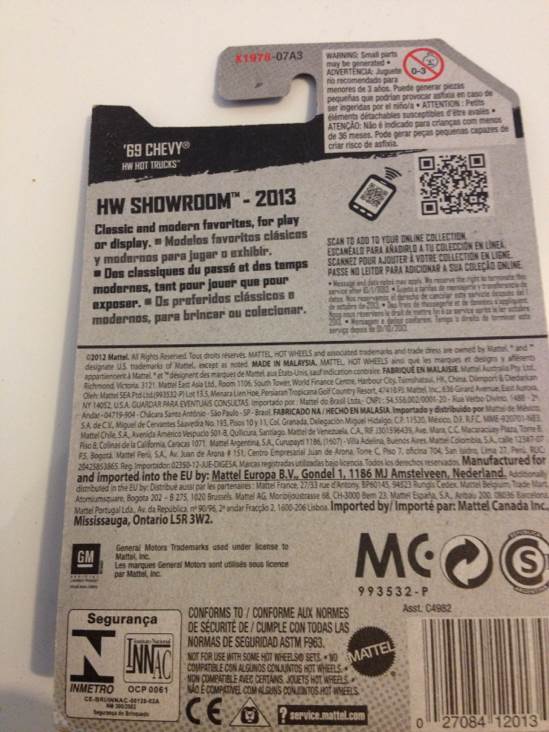 ’69 Chevy - 2002 First Editions toy car collectible - Main Image 2