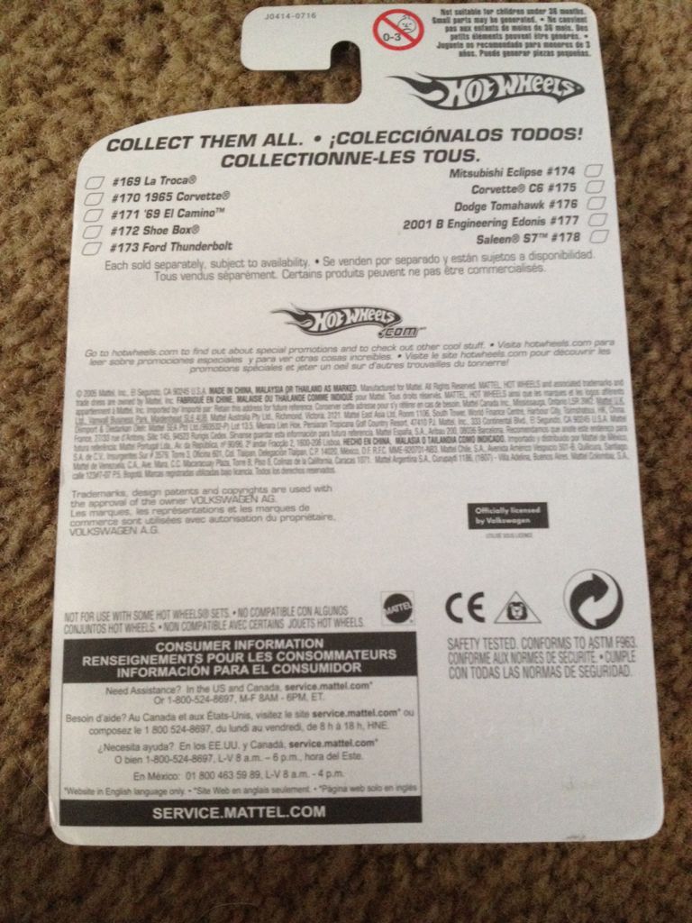 VW ‘05 Baja Bug Duplicate  toy car collectible - Main Image 2