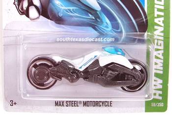 Max Steel Motorcycle - 2013 - HW Imagination - Future Fleet toy car collectible - Main Image 1