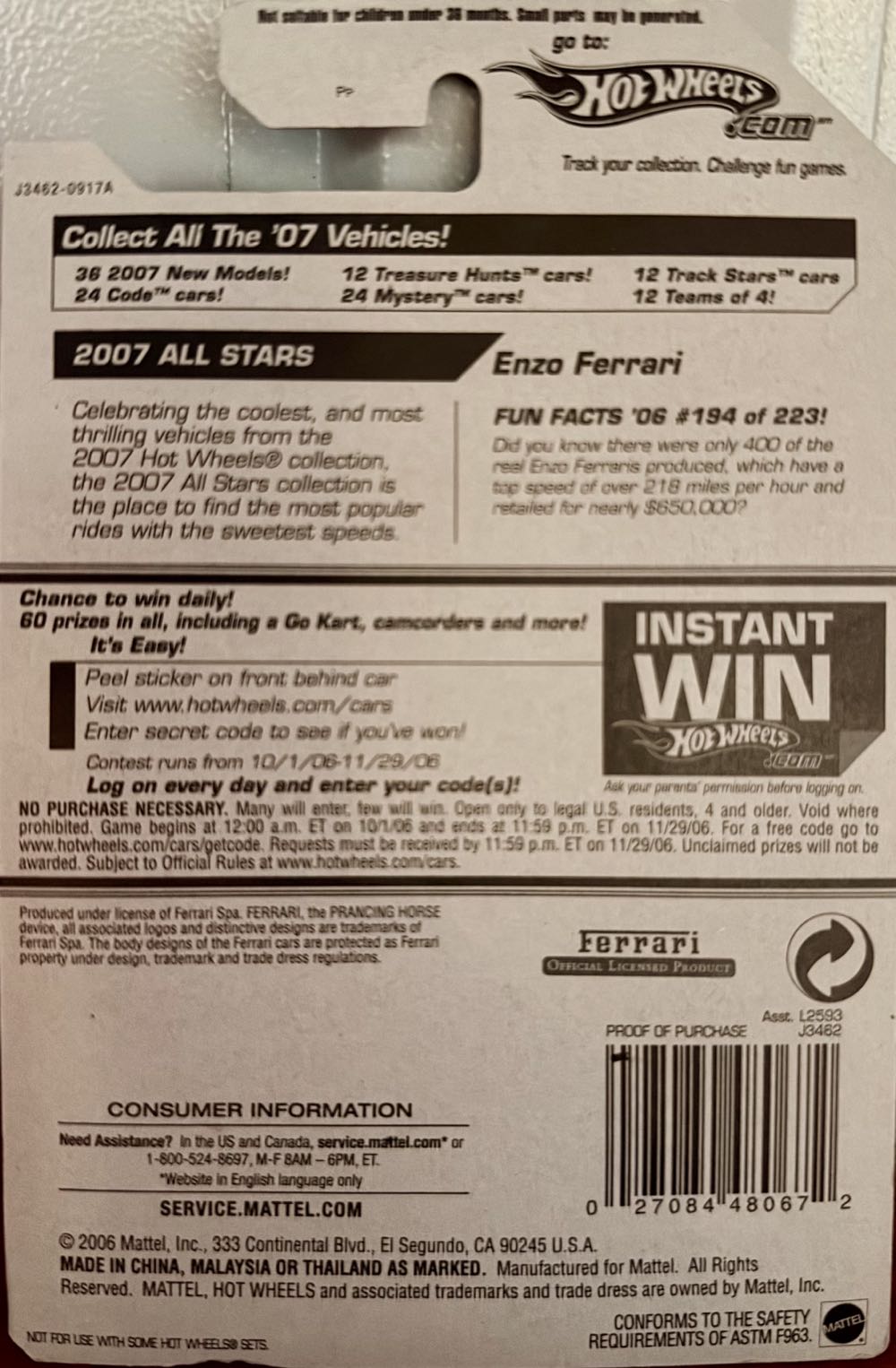 Enzo Ferrari - 2003 First Editions™️ toy car collectible - Main Image 2