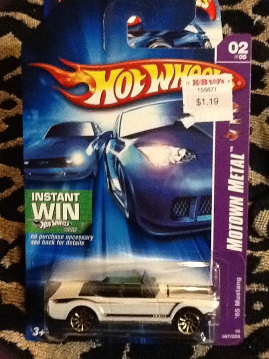 Hotwheels ’65 Mustang Convertable - Motown Metal toy car collectible - Main Image 1