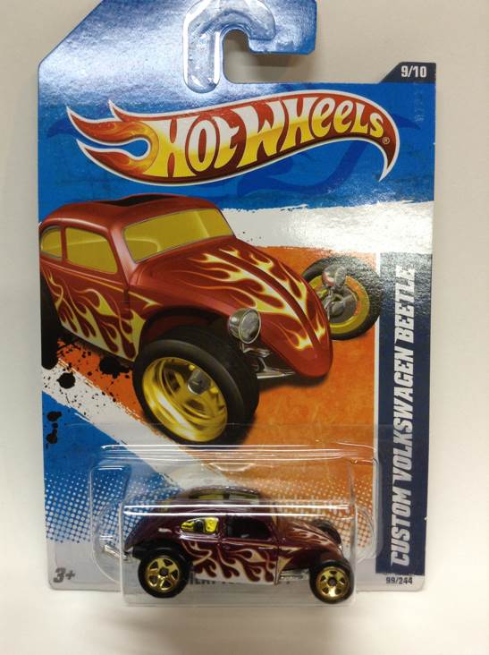 Custom Volkswagon Beetle - 2011 Heat Fleet toy car collectible - Main Image 2