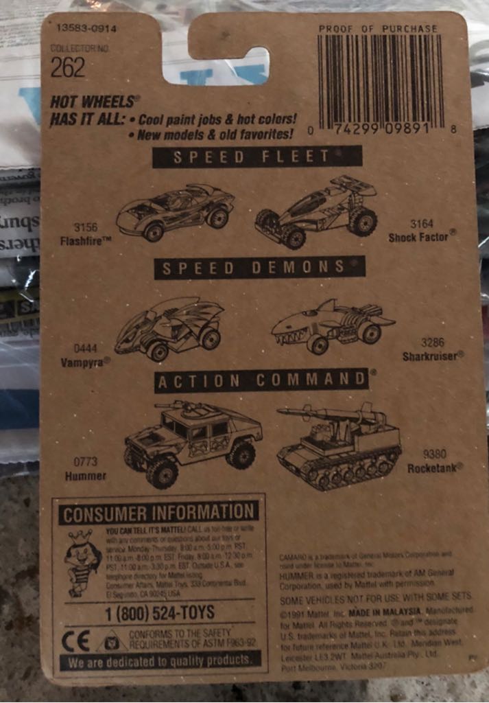 1993 Camaro - Blue Card toy car collectible - Main Image 2