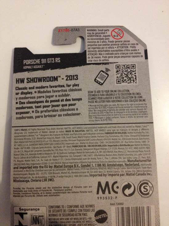 Porsche 911 GT3 RS - HW Showroom toy car collectible - Main Image 2