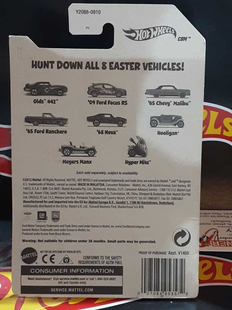 Hot Wheels Chevy Nova ’68 - Easter toy car collectible - Main Image 2