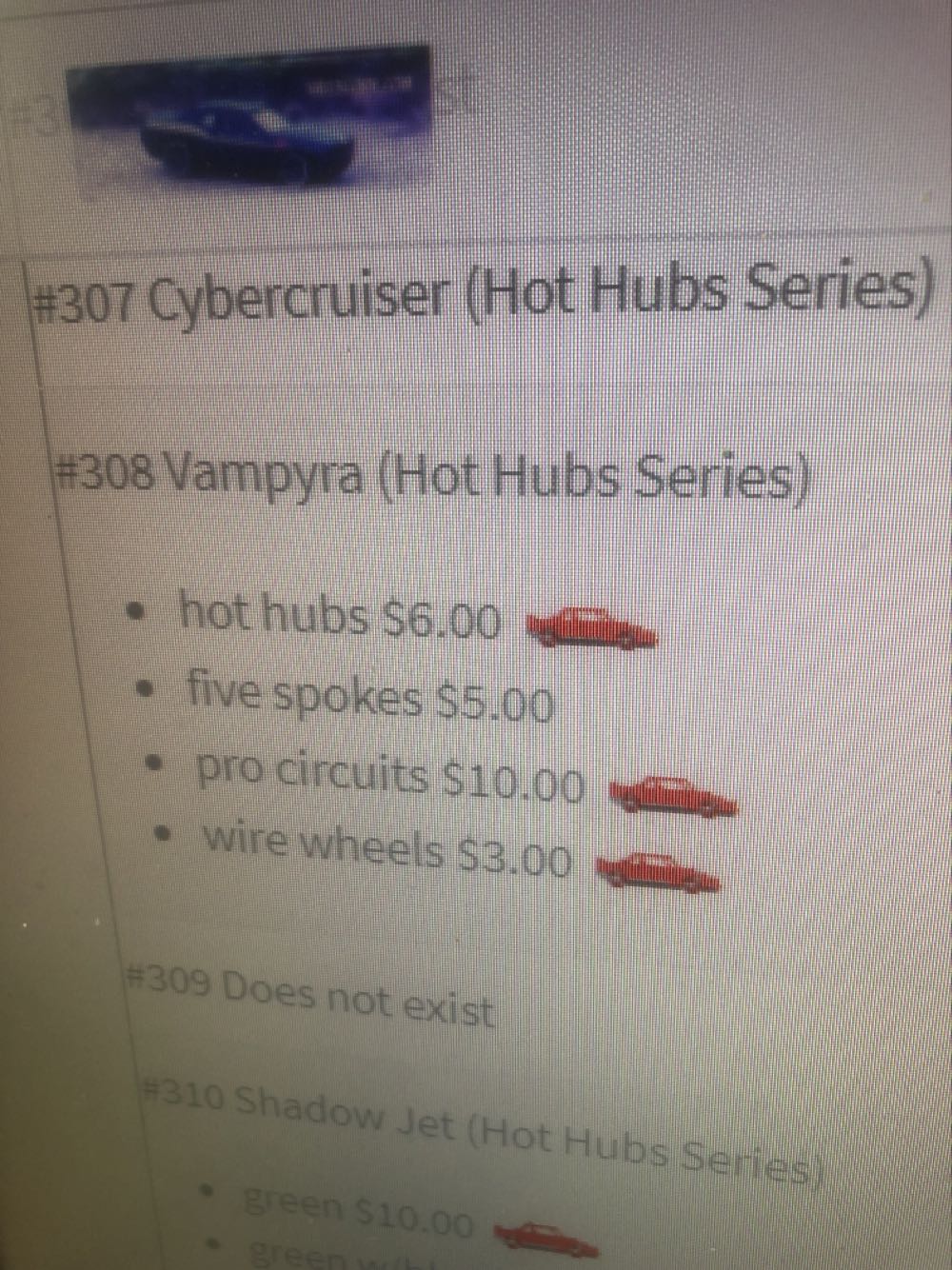 Vampyra - 1995 Hot Hubs Series toy car collectible - Main Image 3