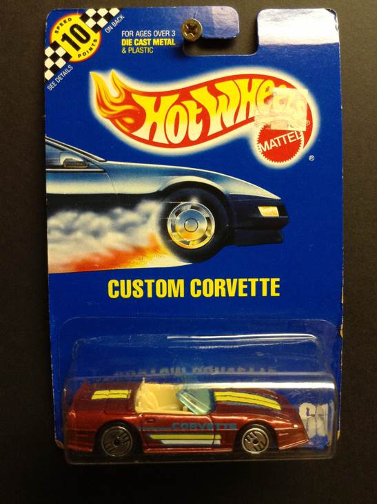 Custom Corvette - Blue Card toy car collectible - Main Image 1