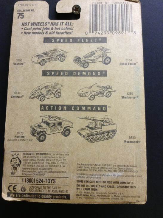 Pontiac Banshee - Blue Card toy car collectible - Main Image 2