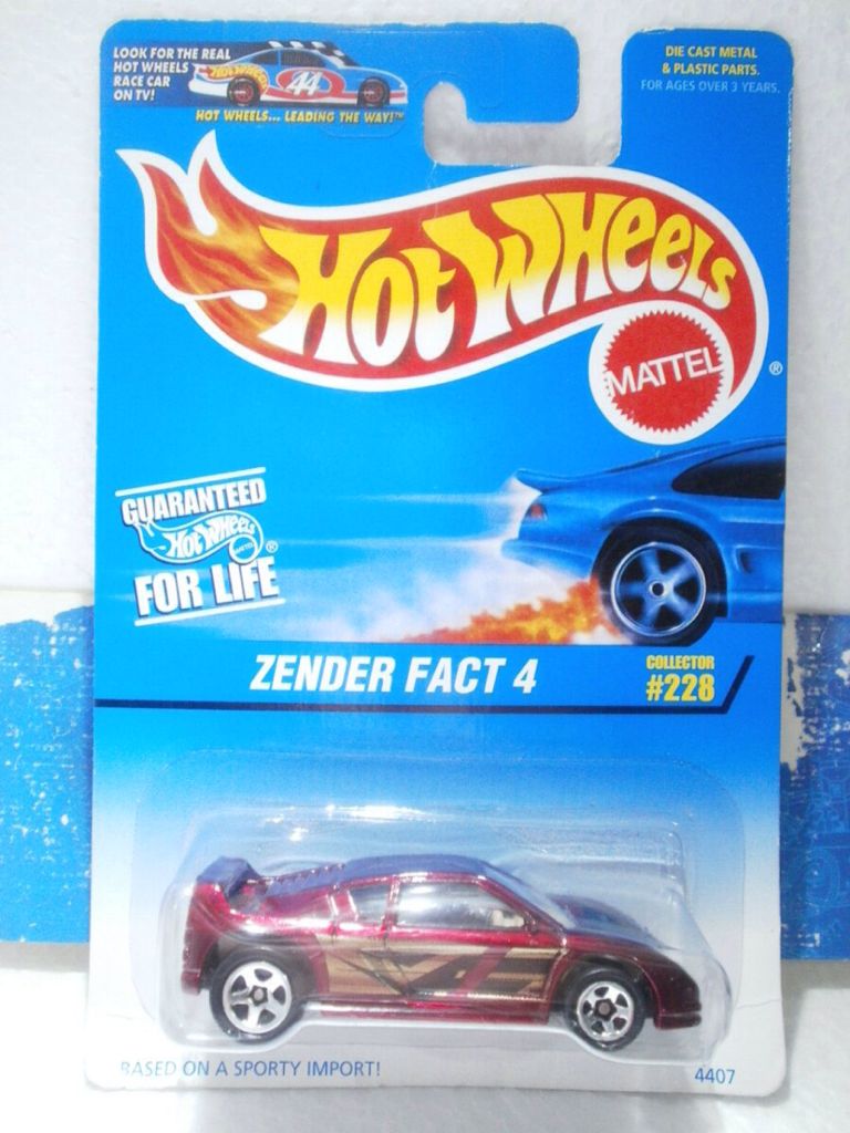 Zender Fact 4 - 1997 Hot Wheels toy car collectible - Main Image 2