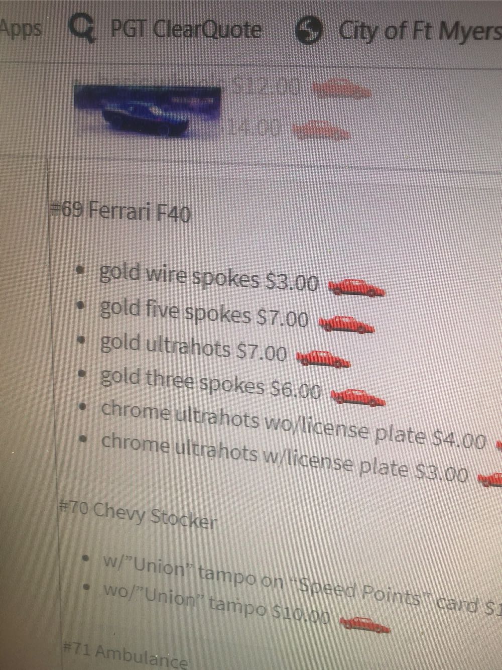 Ferrari F40 - Revealers toy car collectible - Main Image 3