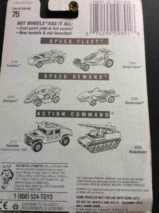 075 - Pontiac Banshee - Hot Wheels toy car collectible - Main Image 2