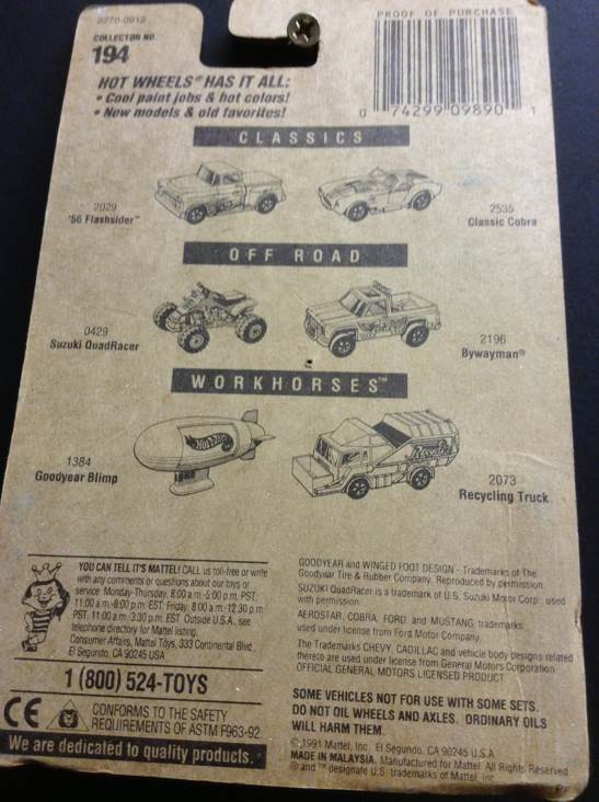 Goodyear Blimp  toy car collectible - Main Image 2