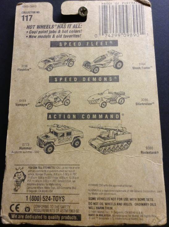 Ferrari 250 - Hot Wheels toy car collectible - Main Image 2