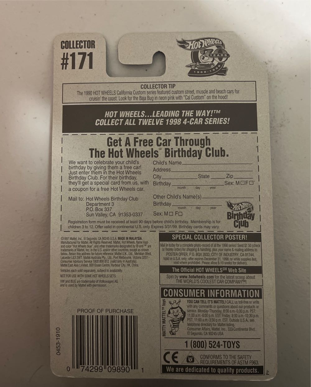 VW Bug - Mainline toy car collectible - Main Image 3