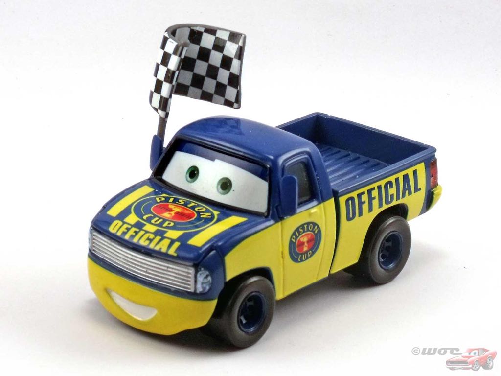 Dexter Hoover with Checkered Flag - (2014 - World of Cars) PISTON CUP (16) toy car collectible - Main Image 2