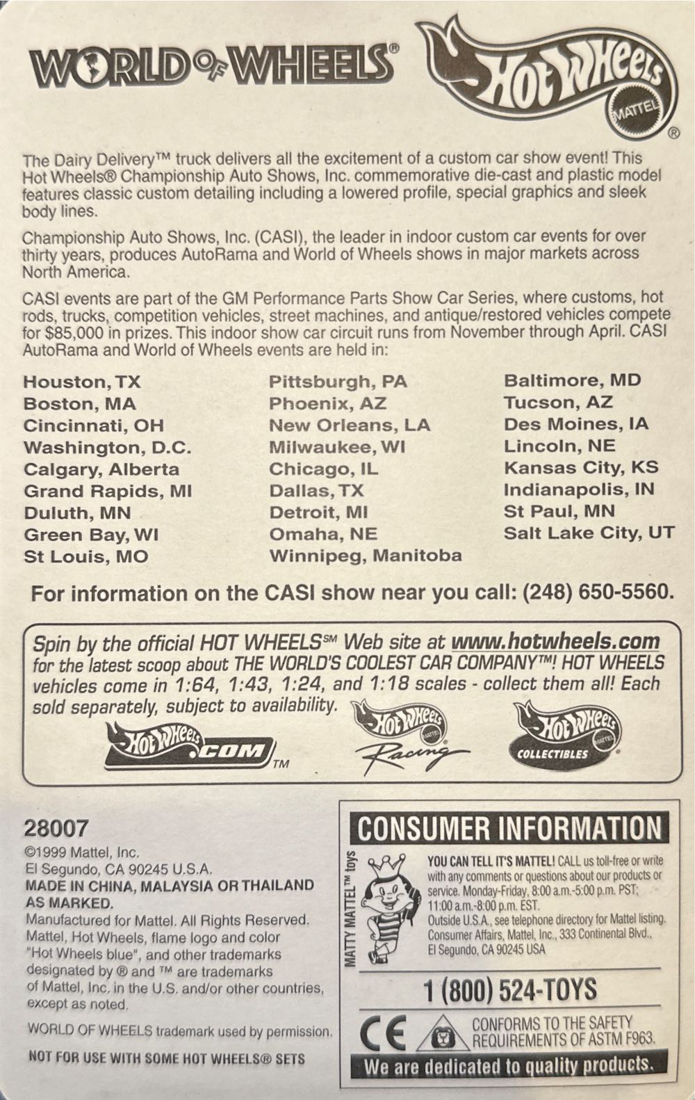 Dairy Delivery - World Of Wheels toy car collectible - Main Image 2