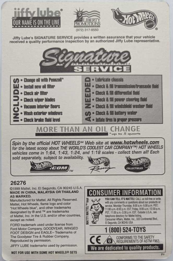 Ford Truck 1956 - Jiffy Lube Exclusive toy car collectible - Main Image 3