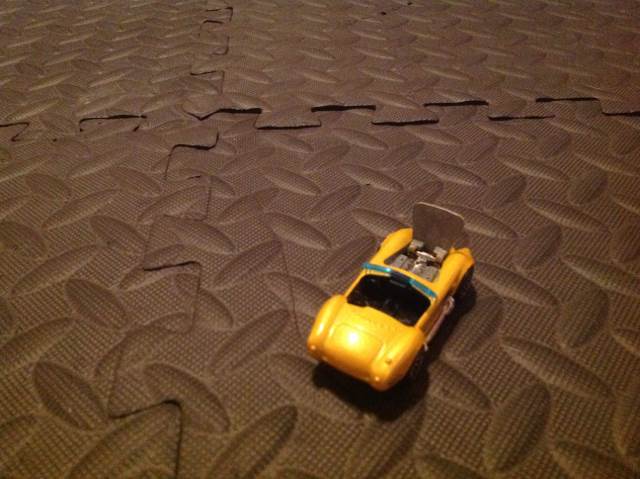 Yellow Shelby Convertible  toy car collectible - Main Image 2