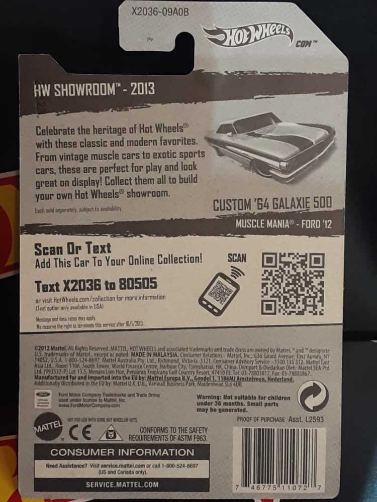 Ford Galaxie 500 Custom ’64 - Muscle Mania toy car collectible - Main Image 2