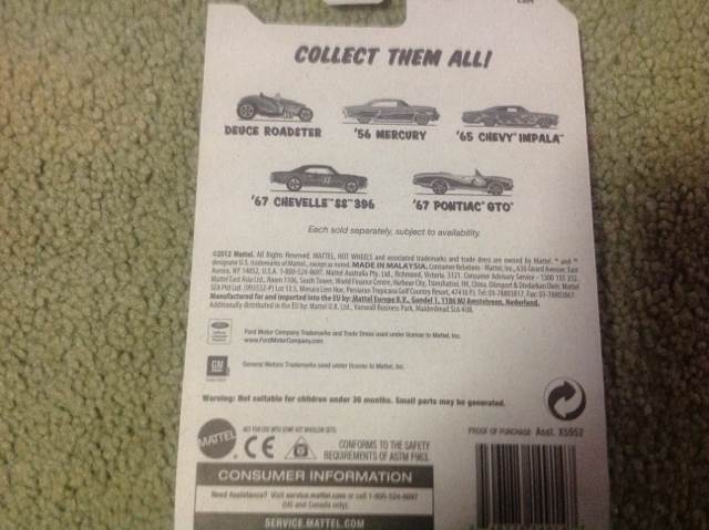 67 Chevelle Ss 396 - Sunburnerz toy car collectible - Main Image 2