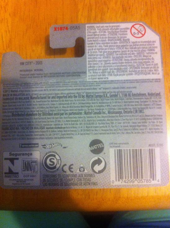 Mitsubishi Eclipse Concept Car - HW City Rescue toy car collectible - Main Image 2